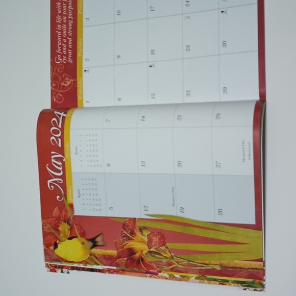 2/$20 2024 Monthly Planner Thoughts & Inspirations Boys Town - Picture 7 of 16